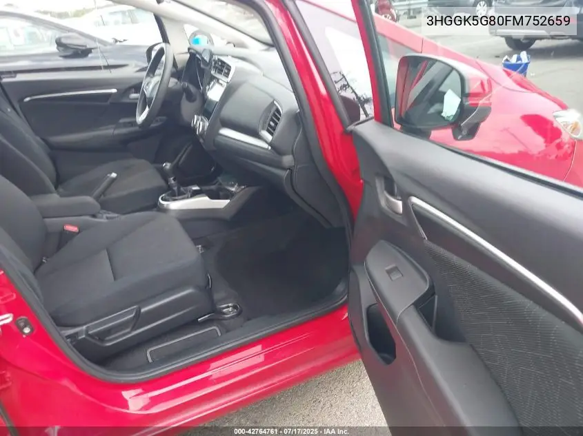 2015 Honda Fit Ex VIN: 3HGGK5G80FM752659 Lot: 42764761