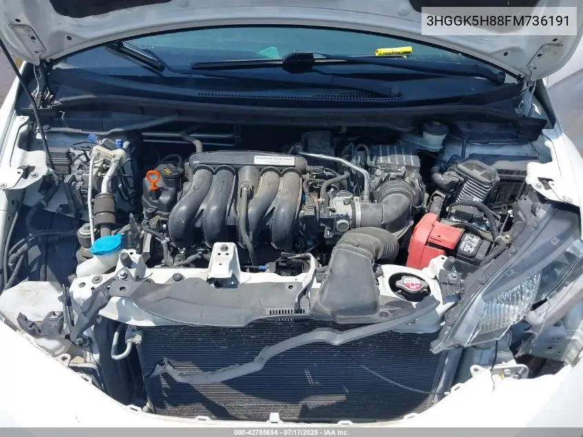2015 Honda Fit Ex/Ex-L VIN: 3HGGK5H88FM736191 Lot: 42765654