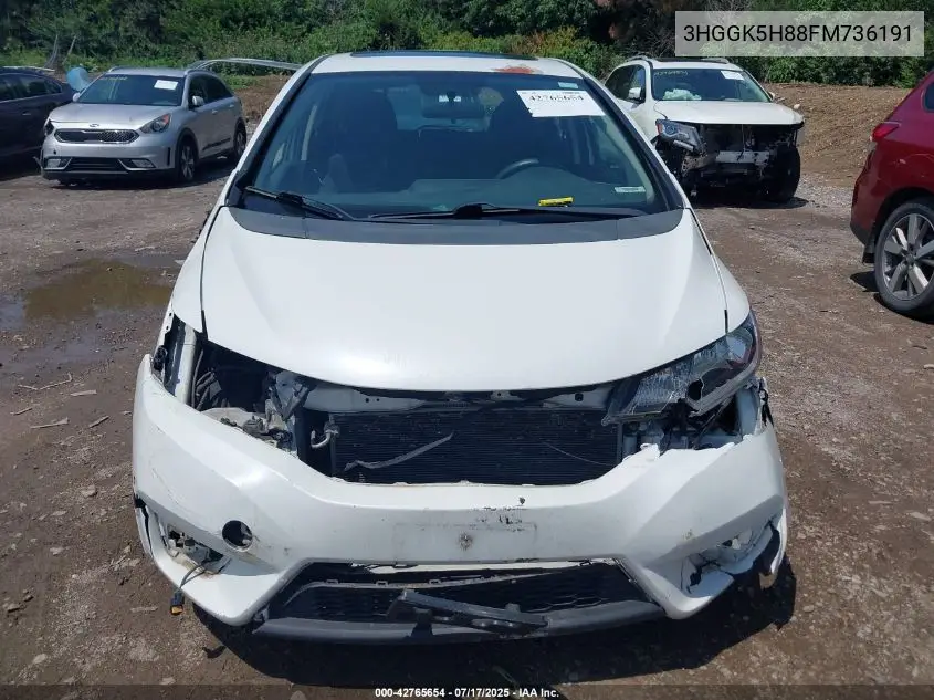 2015 Honda Fit Ex/Ex-L VIN: 3HGGK5H88FM736191 Lot: 42765654