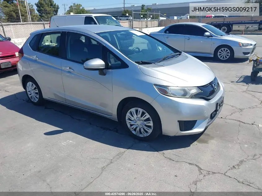 2016 Honda Fit Lx VIN: JHMGK5H59GS009217 Lot: 42574266