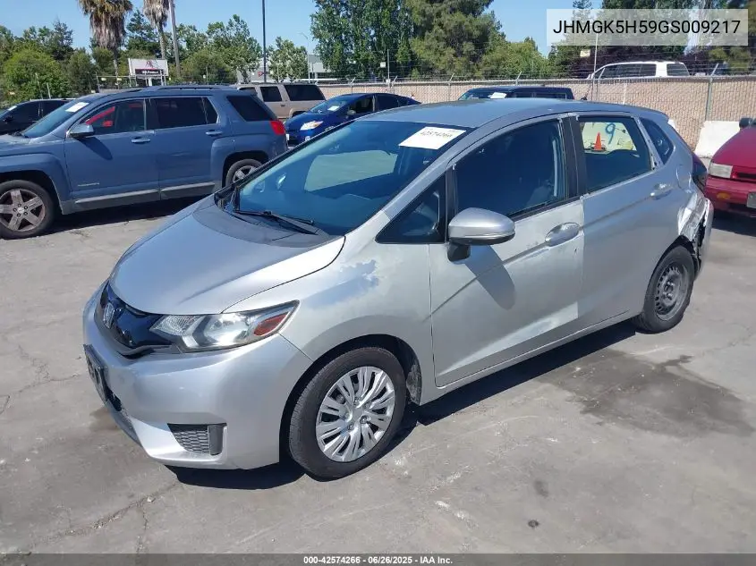 2016 Honda Fit Lx VIN: JHMGK5H59GS009217 Lot: 42574266