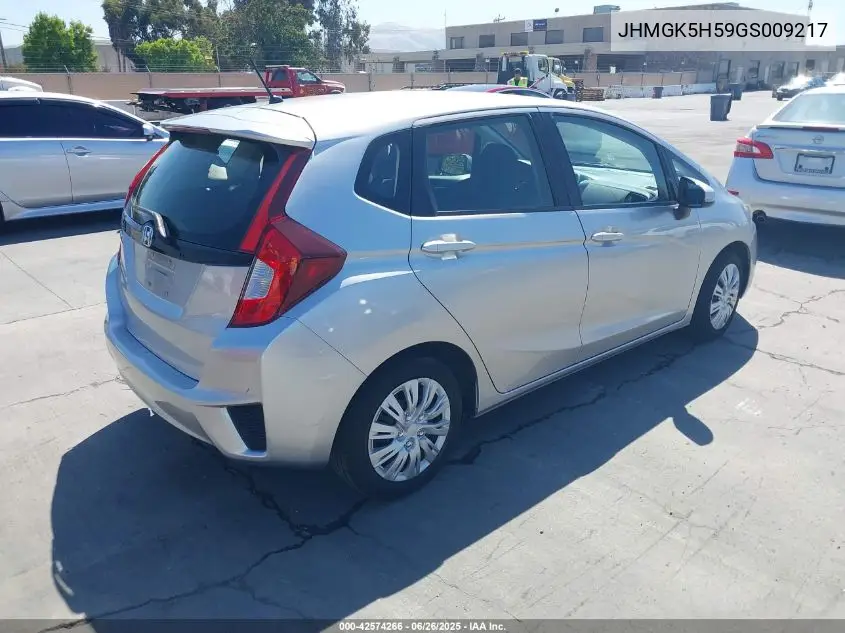 2016 Honda Fit Lx VIN: JHMGK5H59GS009217 Lot: 42574266