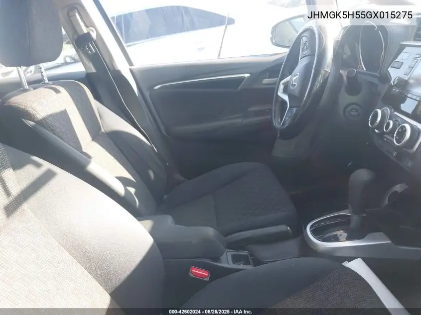 2016 Honda Fit Lx VIN: JHMGK5H55GX015275 Lot: 42602024