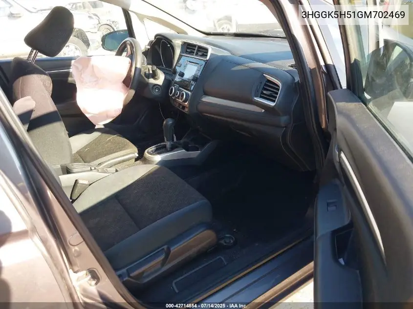 2016 Honda Fit Lx VIN: 3HGGK5H51GM702469 Lot: 42714854
