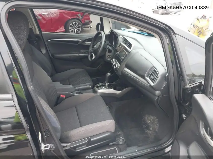 2016 Honda Fit Lx VIN: JHMGK5H57GX040839 Lot: 42723958