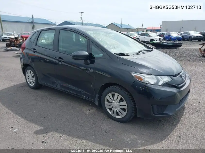 2017 Honda Fit VIN: 3HGGK5G50HM102710 Lot: 12303618