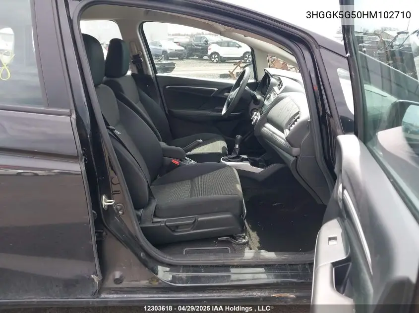 2017 Honda Fit VIN: 3HGGK5G50HM102710 Lot: 12303618