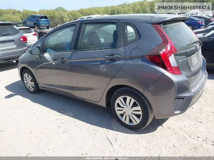 2017 Honda Fit Lx VIN: JHMGK5H56HS018474 Lot: 42238628