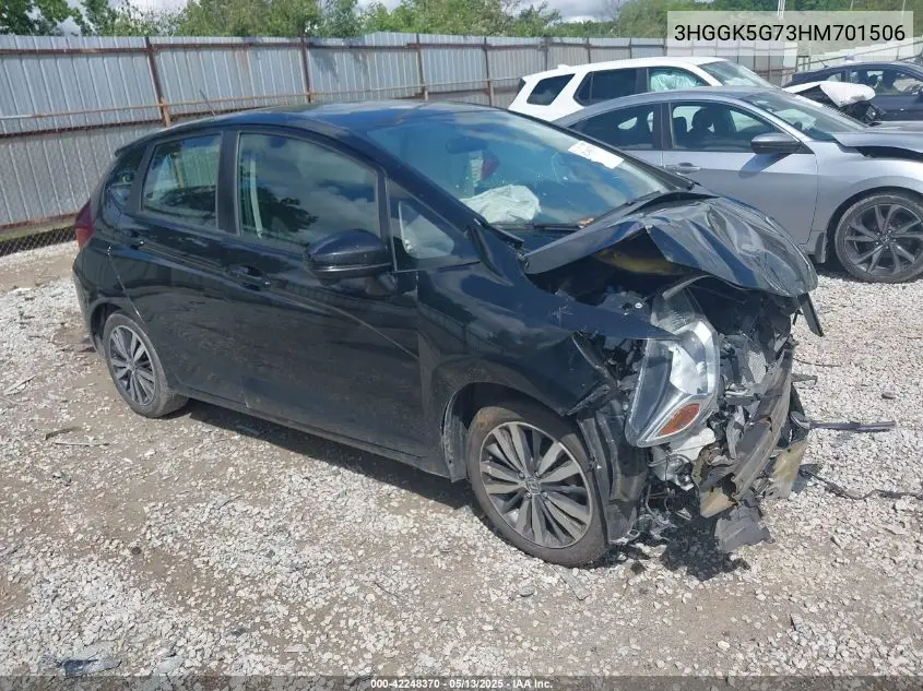 2017 Honda Fit Ex VIN: 3HGGK5G73HM701506 Lot: 42248370