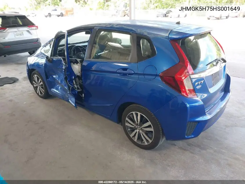2017 Honda Fit Ex VIN: JHMGK5H75HS001649 Lot: 42266172