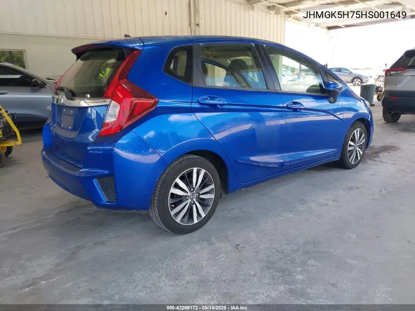 2017 Honda Fit Ex VIN: JHMGK5H75HS001649 Lot: 42266172