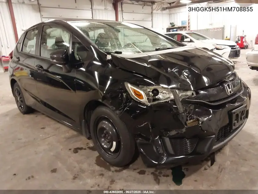2017 Honda Fit Lx VIN: 3HGGK5H51HM708855 Lot: 42602490