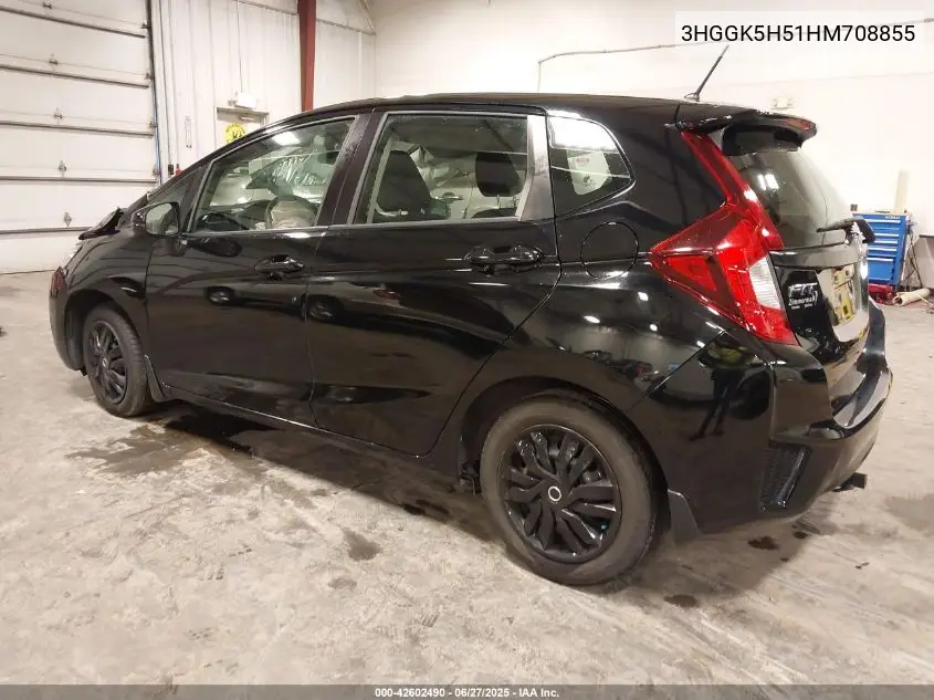 2017 Honda Fit Lx VIN: 3HGGK5H51HM708855 Lot: 42602490