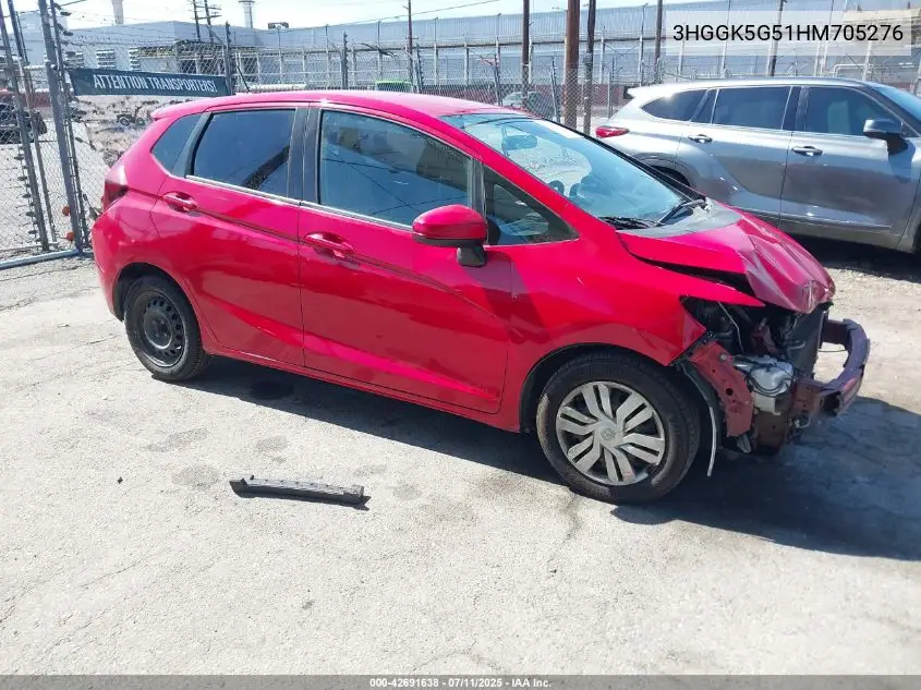 2017 Honda Fit Lx VIN: 3HGGK5G51HM705276 Lot: 42691638