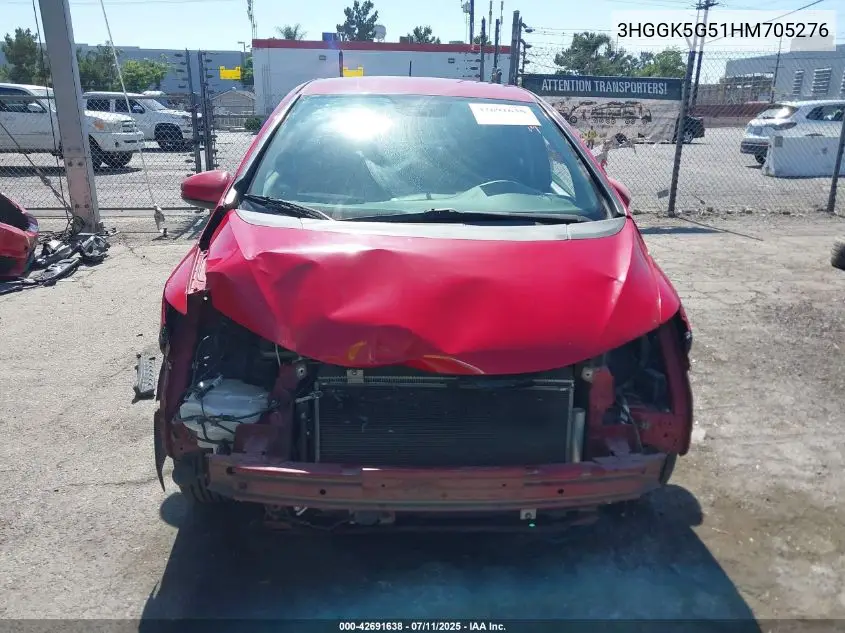 2017 Honda Fit Lx VIN: 3HGGK5G51HM705276 Lot: 42691638