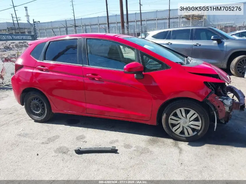 2017 Honda Fit Lx VIN: 3HGGK5G51HM705276 Lot: 42691638
