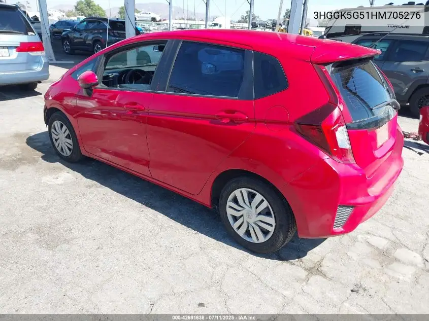 2017 Honda Fit Lx VIN: 3HGGK5G51HM705276 Lot: 42691638