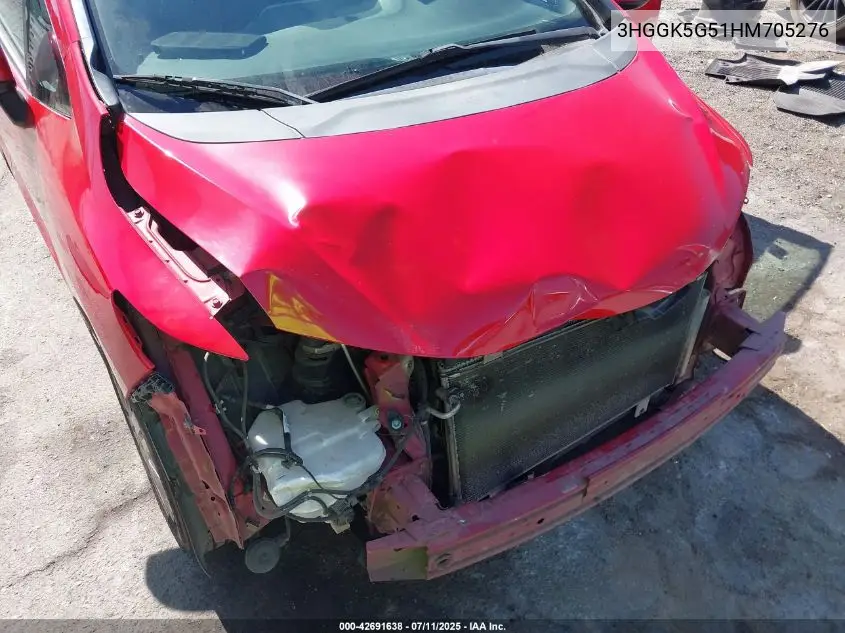 2017 Honda Fit Lx VIN: 3HGGK5G51HM705276 Lot: 42691638