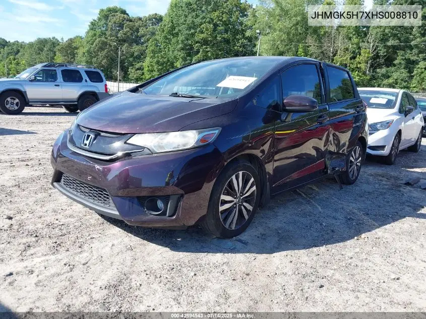 2017 Honda Fit Ex VIN: JHMGK5H7XHS008810 Lot: 42694543