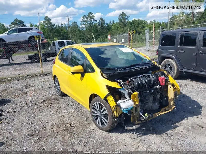 2018 Honda Fit Ex VIN: 3HGGK5H88JM716743 Lot: 42227135
