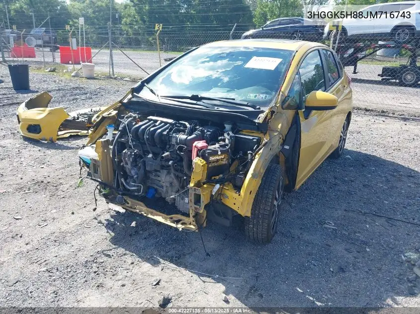 2018 Honda Fit Ex VIN: 3HGGK5H88JM716743 Lot: 42227135