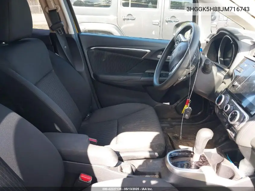 2018 Honda Fit Ex VIN: 3HGGK5H88JM716743 Lot: 42227135