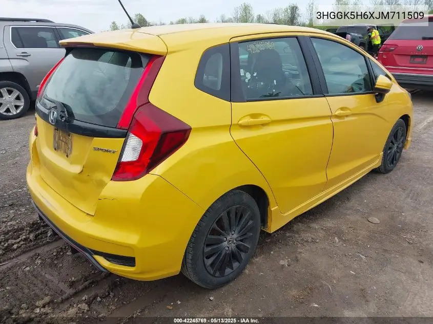 2018 Honda Fit Sport VIN: 3HGGK5H6XJM711509 Lot: 42245769