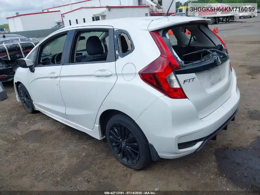 2019 Honda Fit Sport VIN: 3HGGK5H66KM716059 Lot: 42712161
