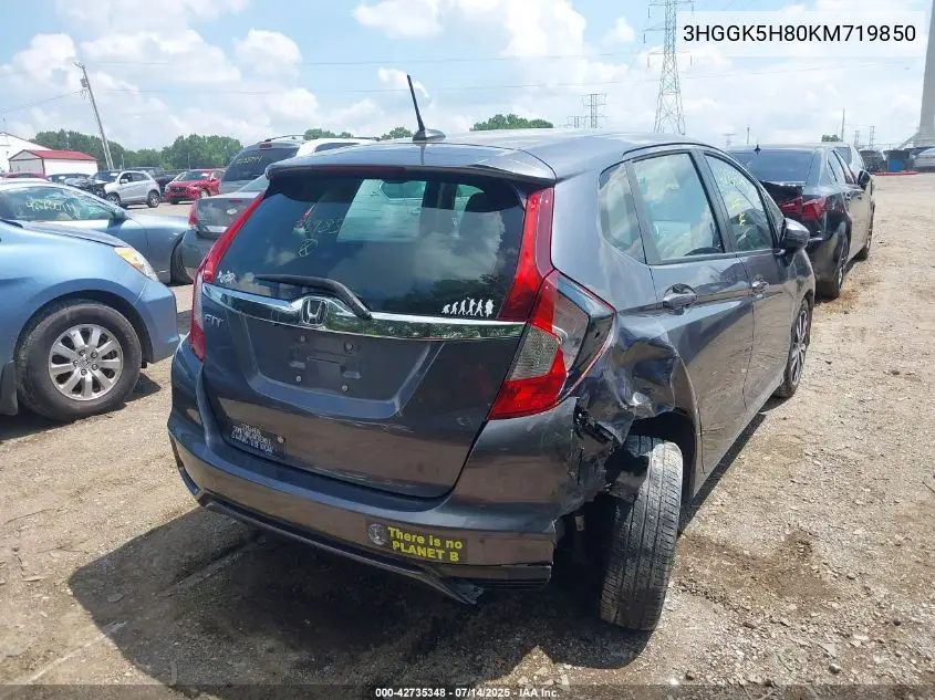 2019 Honda Fit Ex VIN: 3HGGK5H80KM719850 Lot: 42735348