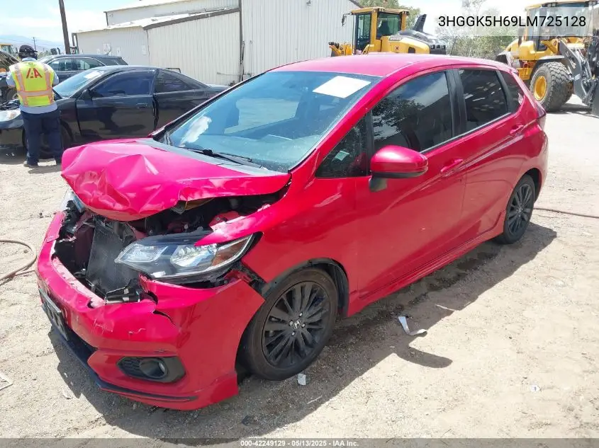 2020 Honda Fit Sport VIN: 3HGGK5H69LM725128 Lot: 42249129