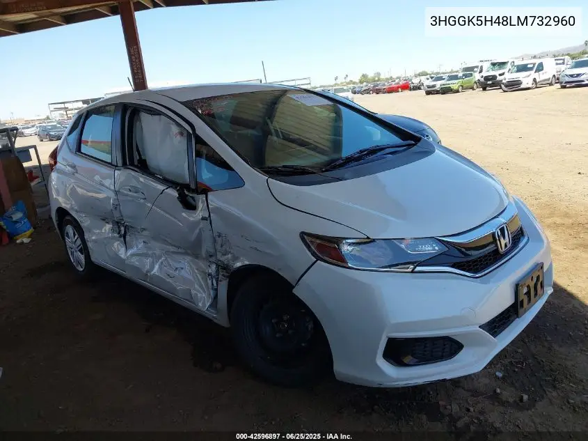 2020 Honda Fit Lx VIN: 3HGGK5H48LM732960 Lot: 42596897