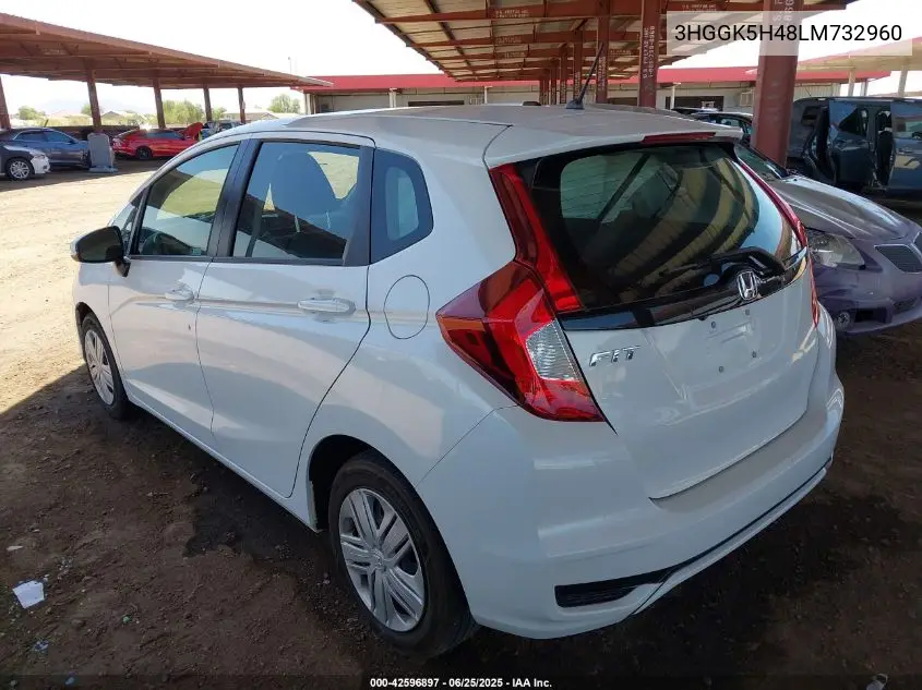 2020 Honda Fit Lx VIN: 3HGGK5H48LM732960 Lot: 42596897
