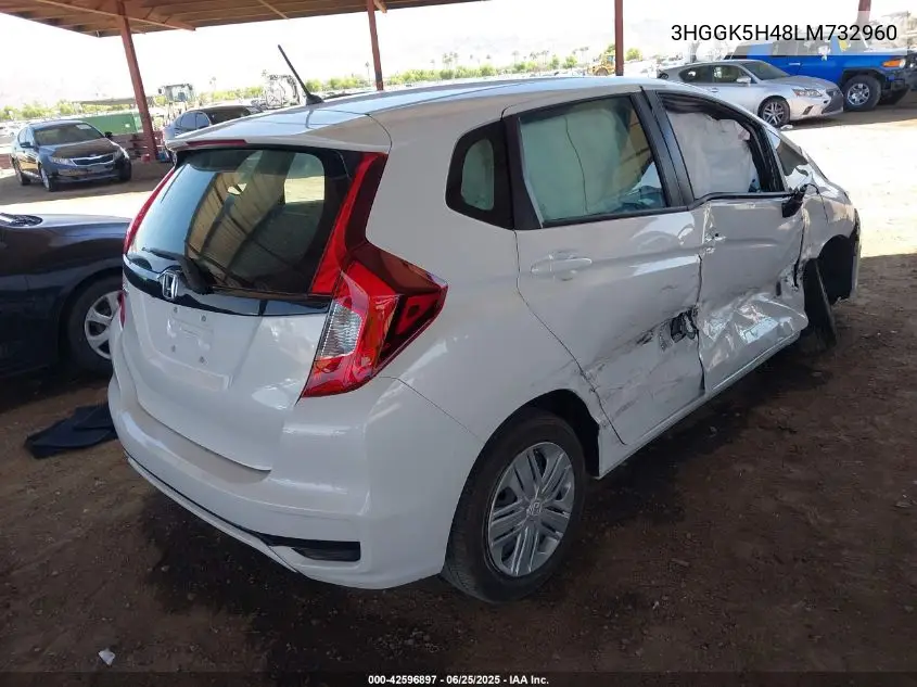 2020 Honda Fit Lx VIN: 3HGGK5H48LM732960 Lot: 42596897