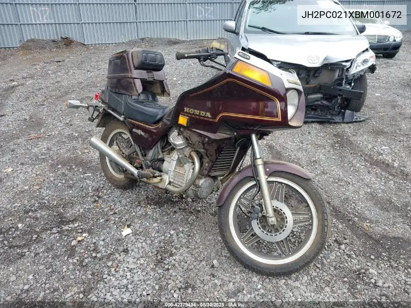 1981 Honda Gl500 I VIN: JH2PC021XBM001672 Lot: 42379434