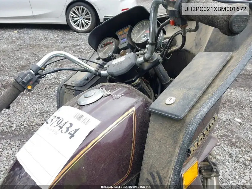 1981 Honda Gl500 I VIN: JH2PC021XBM001672 Lot: 42379434