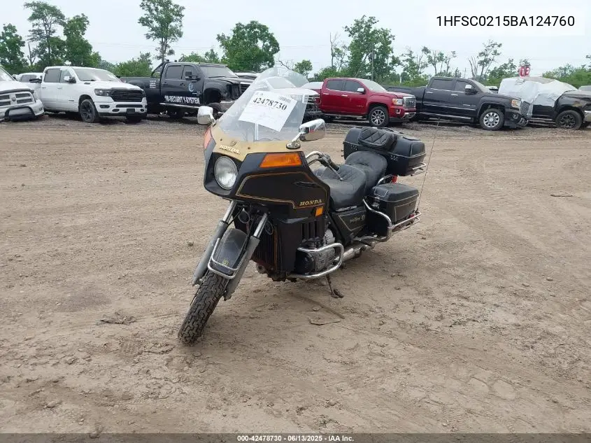 1981 Honda Gl1100 I VIN: 1HFSC0215BA124760 Lot: 42478730