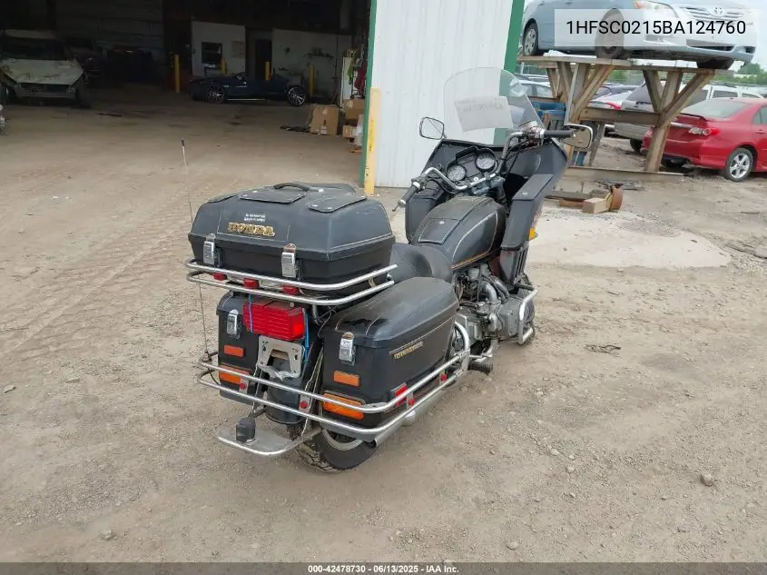 1981 Honda Gl1100 I VIN: 1HFSC0215BA124760 Lot: 42478730