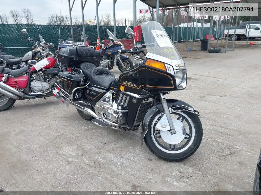 1982 Honda Gl1100 I VIN: 1HFSC0218CA207794 Lot: 41888870