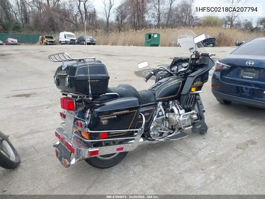 1982 Honda Gl1100 I VIN: 1HFSC0218CA207794 Lot: 41888870