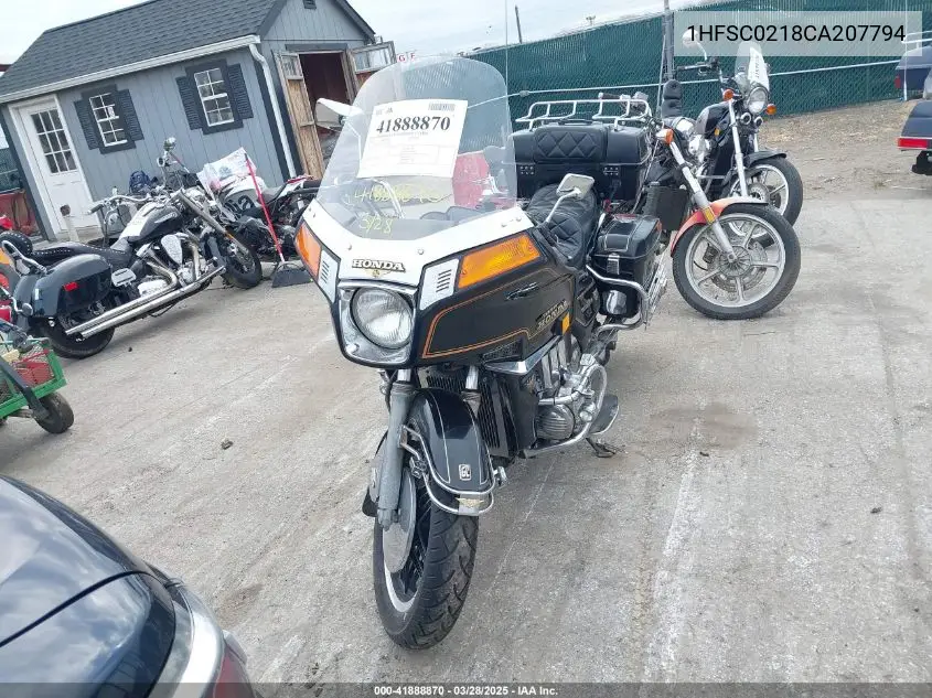 1982 Honda Gl1100 I VIN: 1HFSC0218CA207794 Lot: 41888870