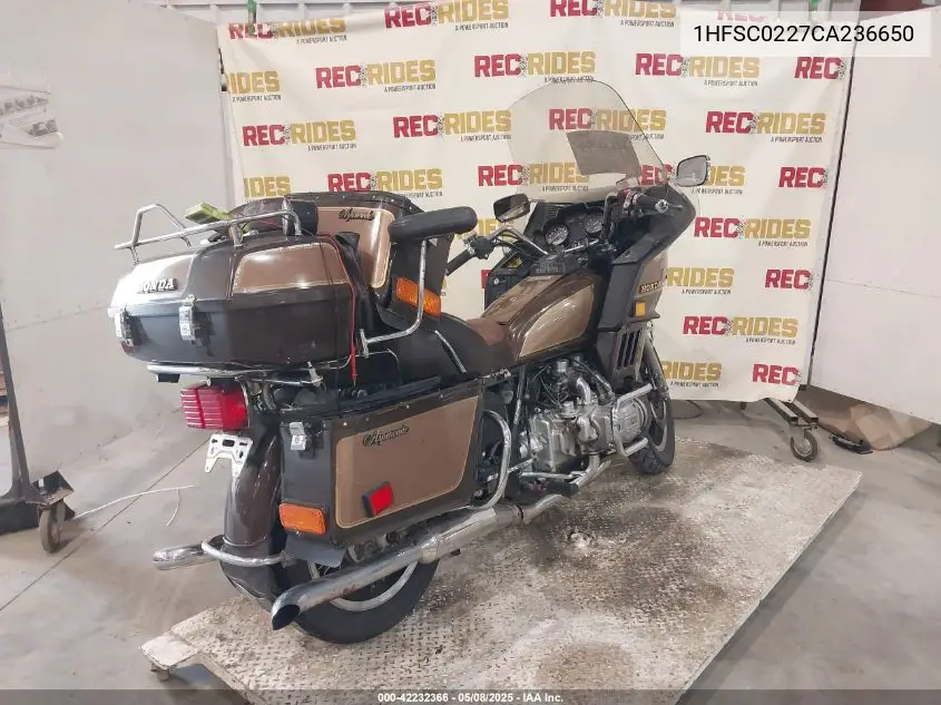1982 Honda Gl1100 A VIN: 1HFSC0227CA236650 Lot: 42232366
