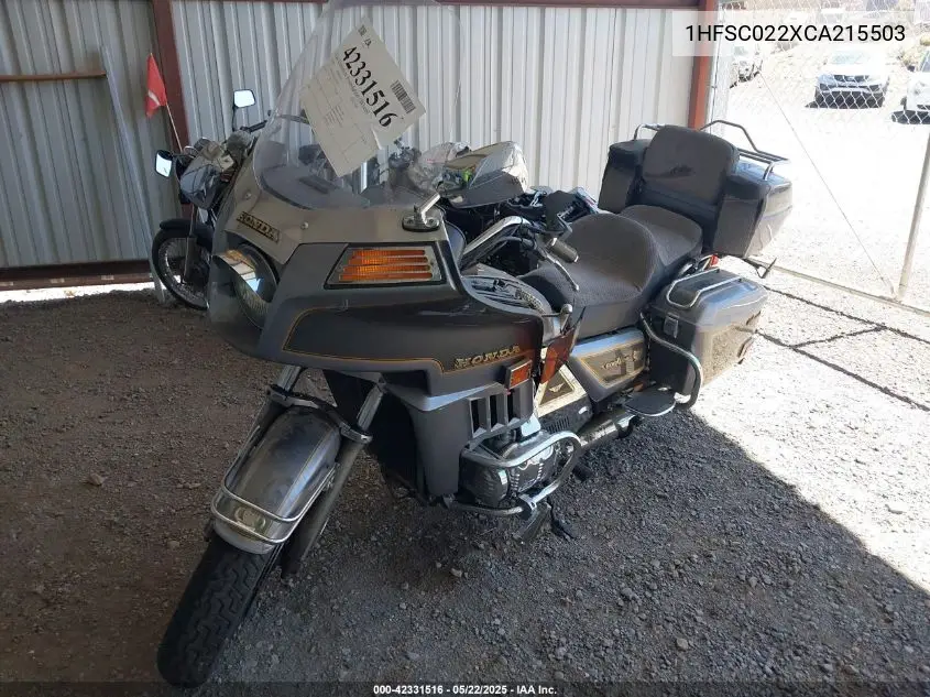 1982 Honda Gl1100 A VIN: 1HFSC022XCA215503 Lot: 42331516