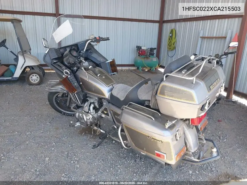 1982 Honda Gl1100 A VIN: 1HFSC022XCA215503 Lot: 42331516