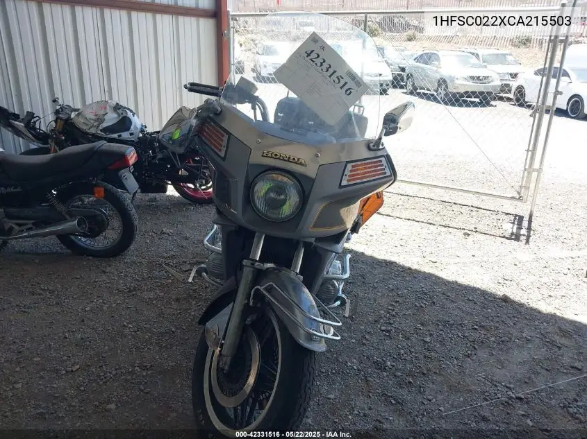1982 Honda Gl1100 A VIN: 1HFSC022XCA215503 Lot: 42331516