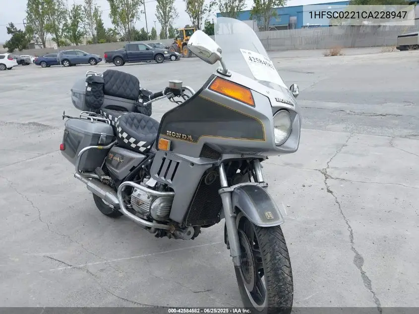 1982 Honda Gl1100 A VIN: 1HFSC0221CA228947 Lot: 42584582