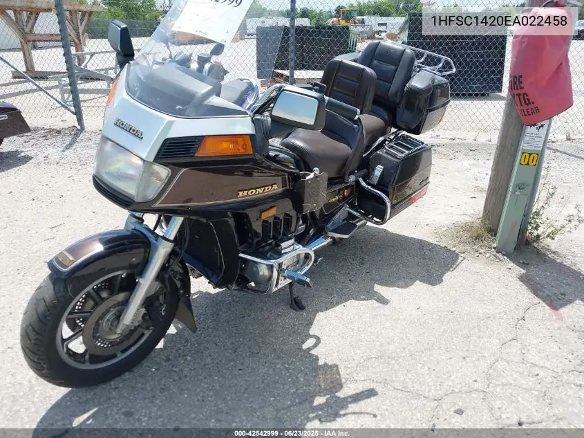 1984 Honda Gl1200 A VIN: 1HFSC1420EA022458 Lot: 42542999