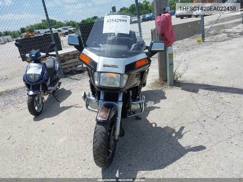 1984 Honda Gl1200 A VIN: 1HFSC1420EA022458 Lot: 42542999