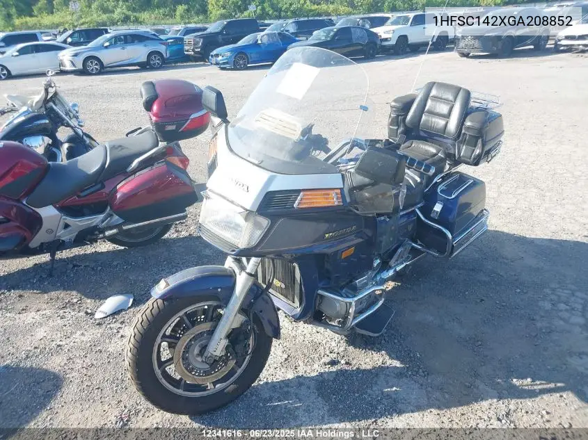 1986 Honda Gl1200 A VIN: 1HFSC142XGA208852 Lot: 12341616