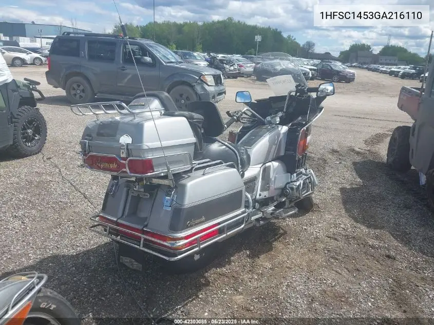1986 Honda Gl1200 A VIN: 1HFSC1453GA216110 Lot: 42303085