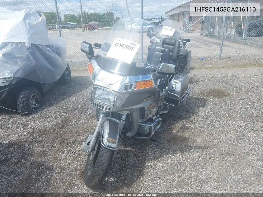 1986 Honda Gl1200 A VIN: 1HFSC1453GA216110 Lot: 42303085